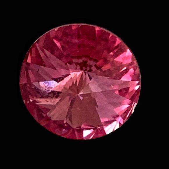 Swarovski pink rivoli stud earrings 10 mm pierced - Picture 5 of 6